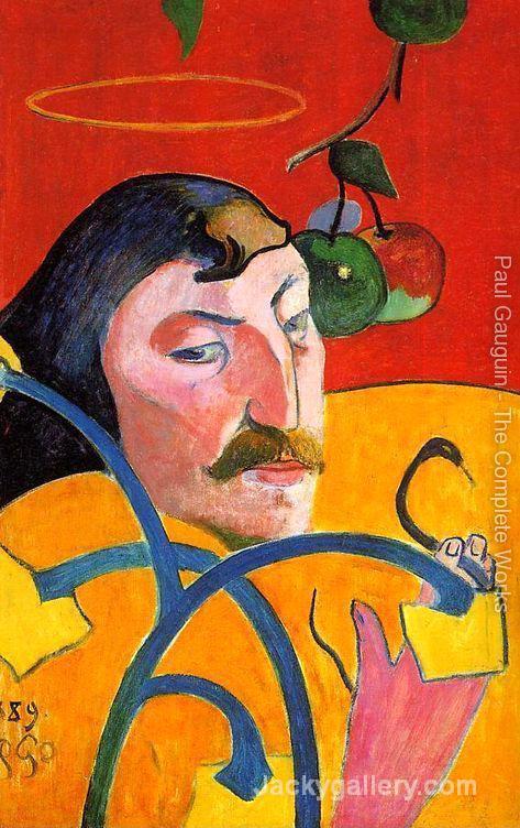 Caricature Self Portrait by Paul Gauguin paintings reproduction